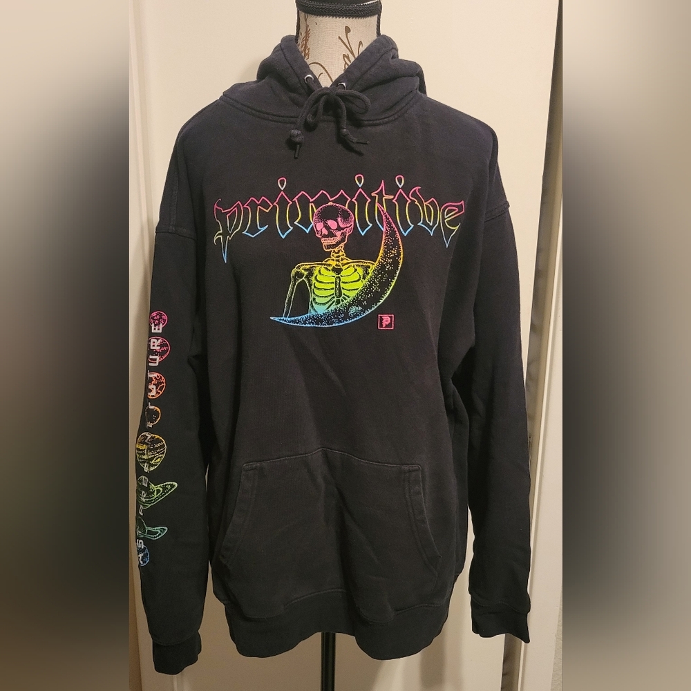 Primitive‎ Signs Black Mens Hoodie Sz Large